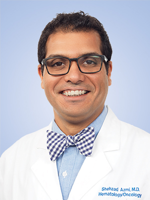 Headshot of Syed Shehzad Azmi, MD, specializing in Hematology and Oncology and Internal Medicine.